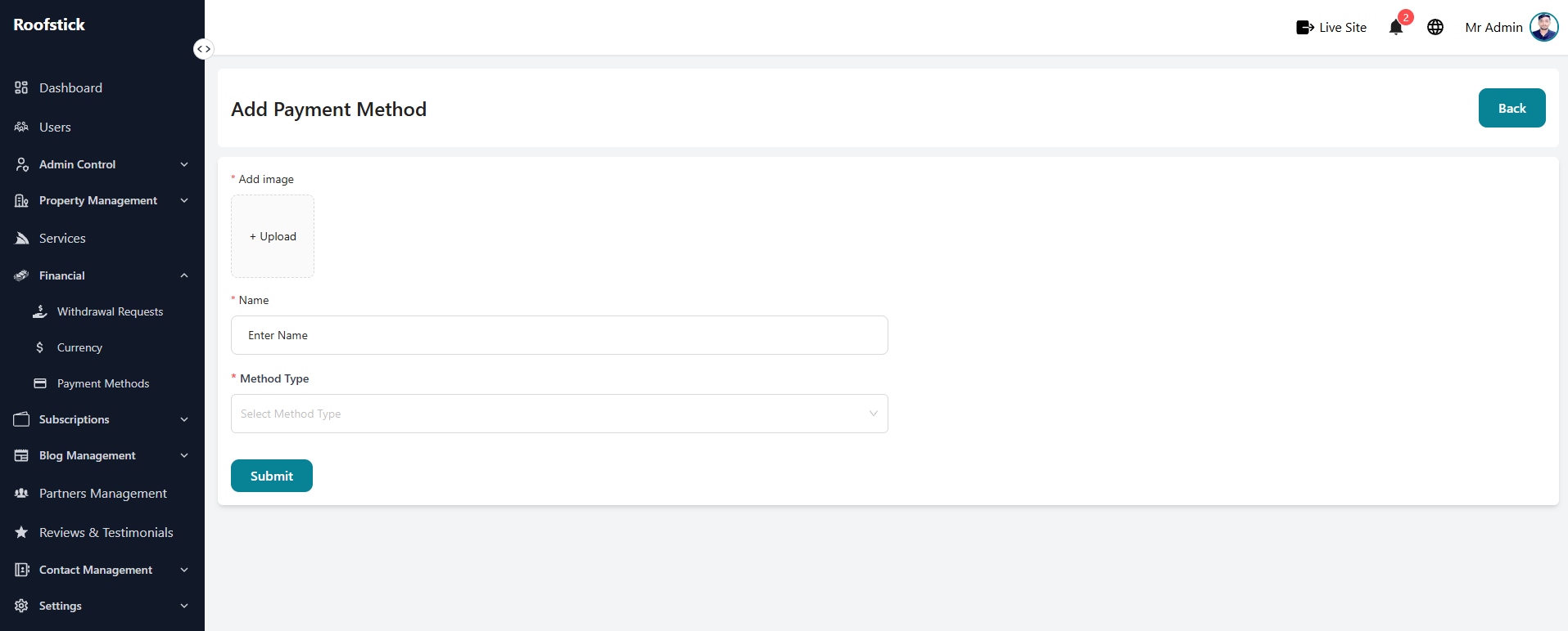 Add Payment Method