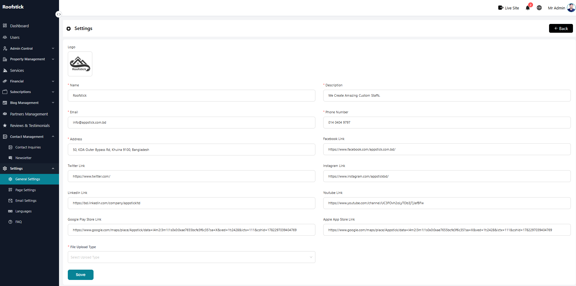 General Settings