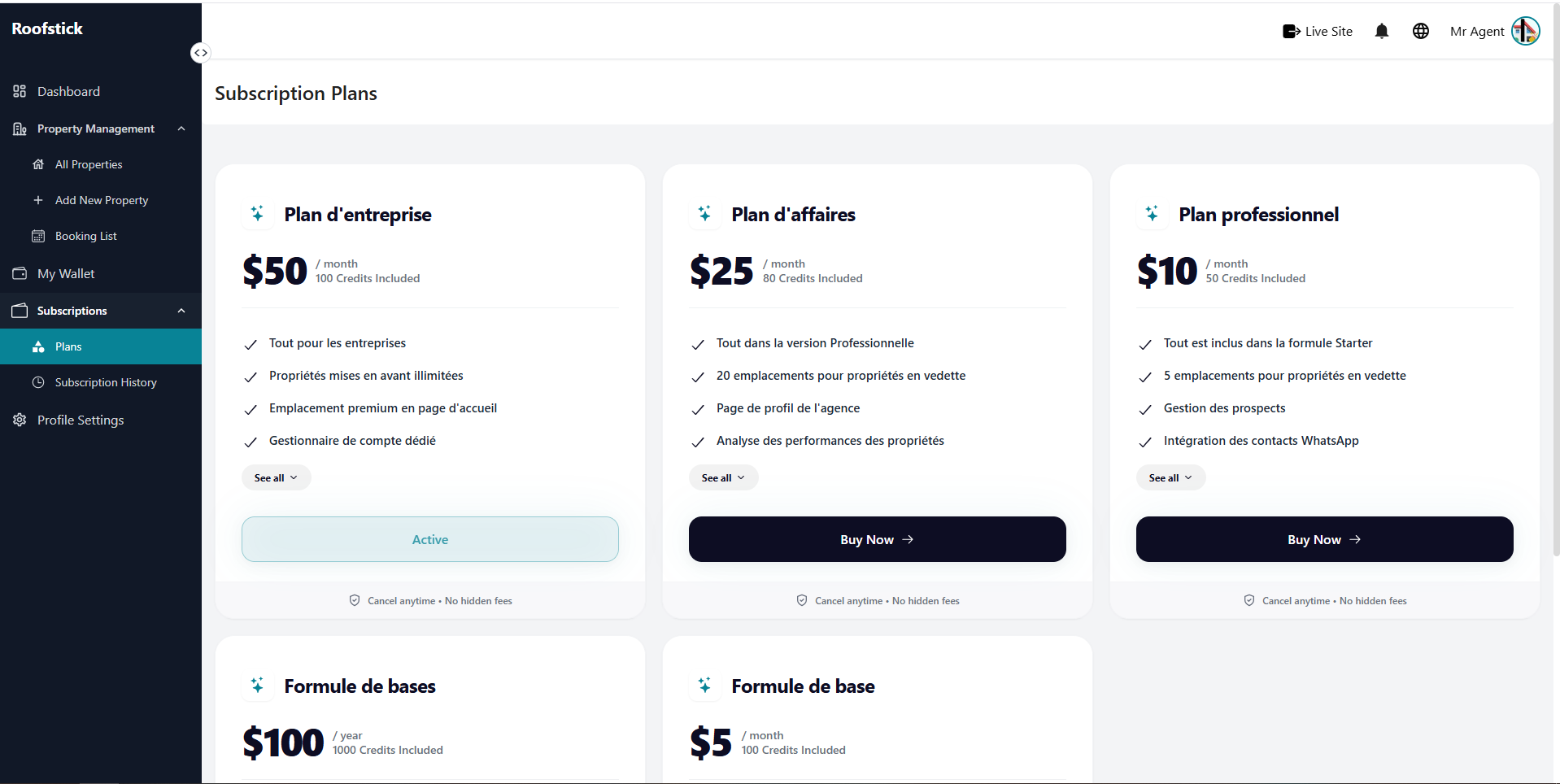 Subscription Plans
